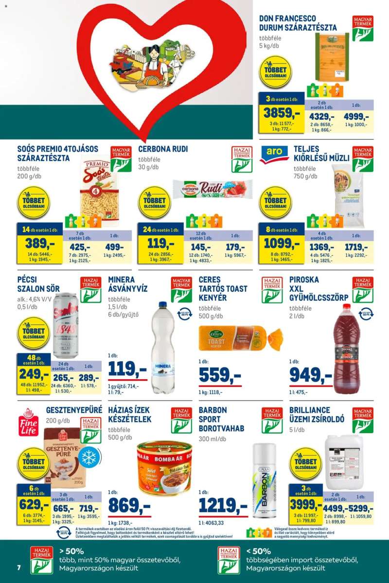 Metro Élelmiszer és Szezonális katalógus 2025/11 7 oldal