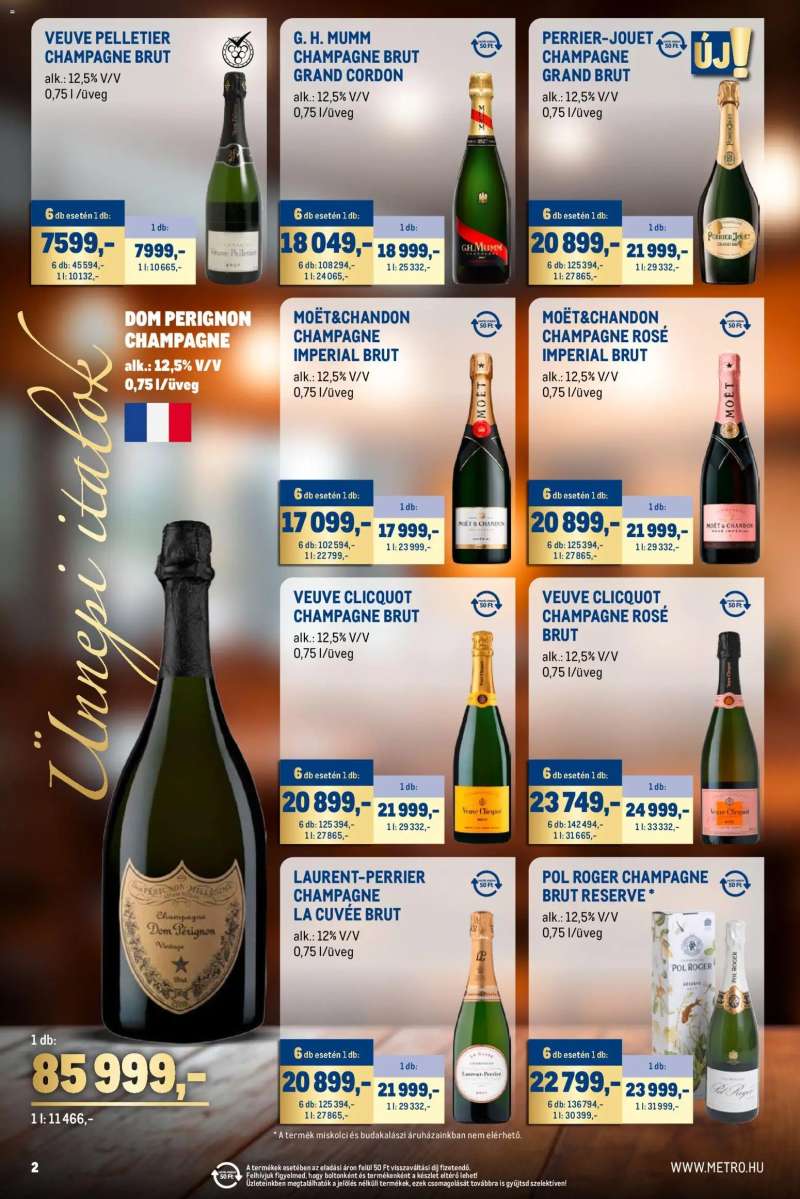 Metro Ünnepi Italok katalógus 2 oldal