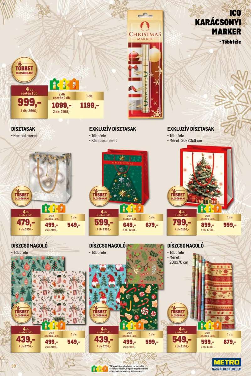 Metro Ünnepi katalógus 39 oldal
