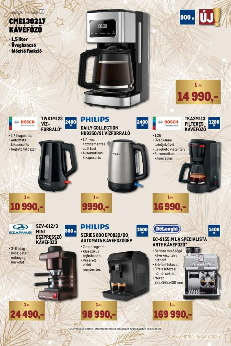 Metro Ünnepi katalógus 44 oldal