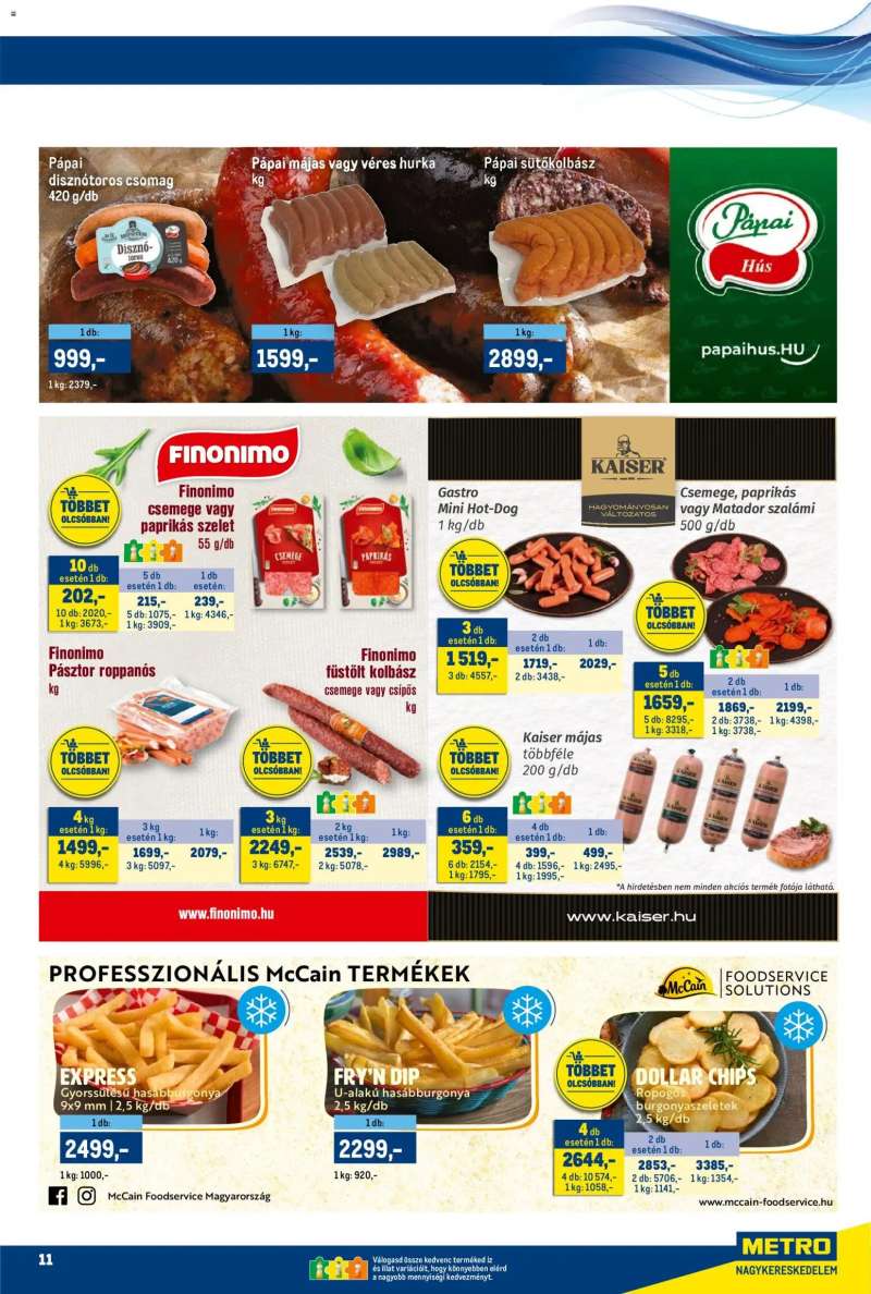 Metro Akciós újság Metro 11 oldal