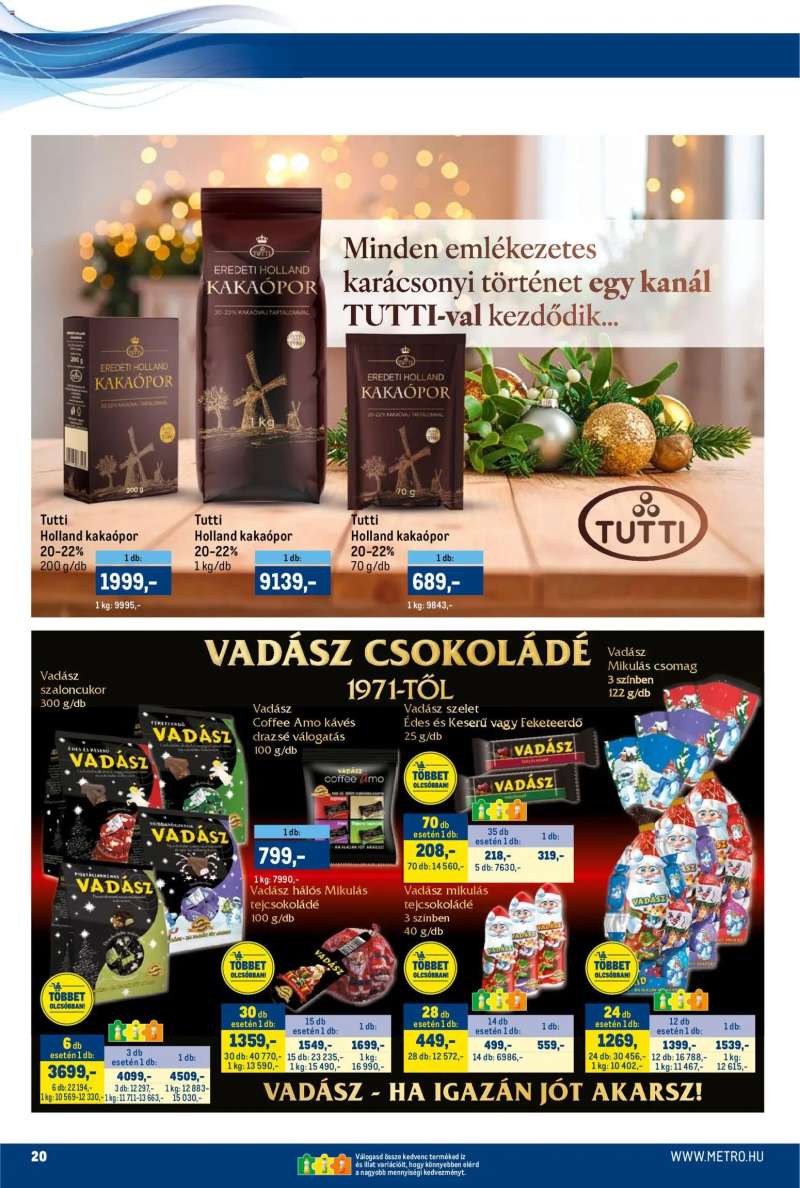 Metro Akciós újság Metro 20 oldal
