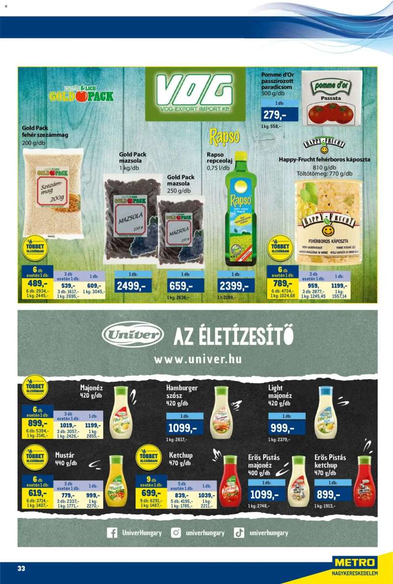 Metro Akciós újság Metro 33 oldal