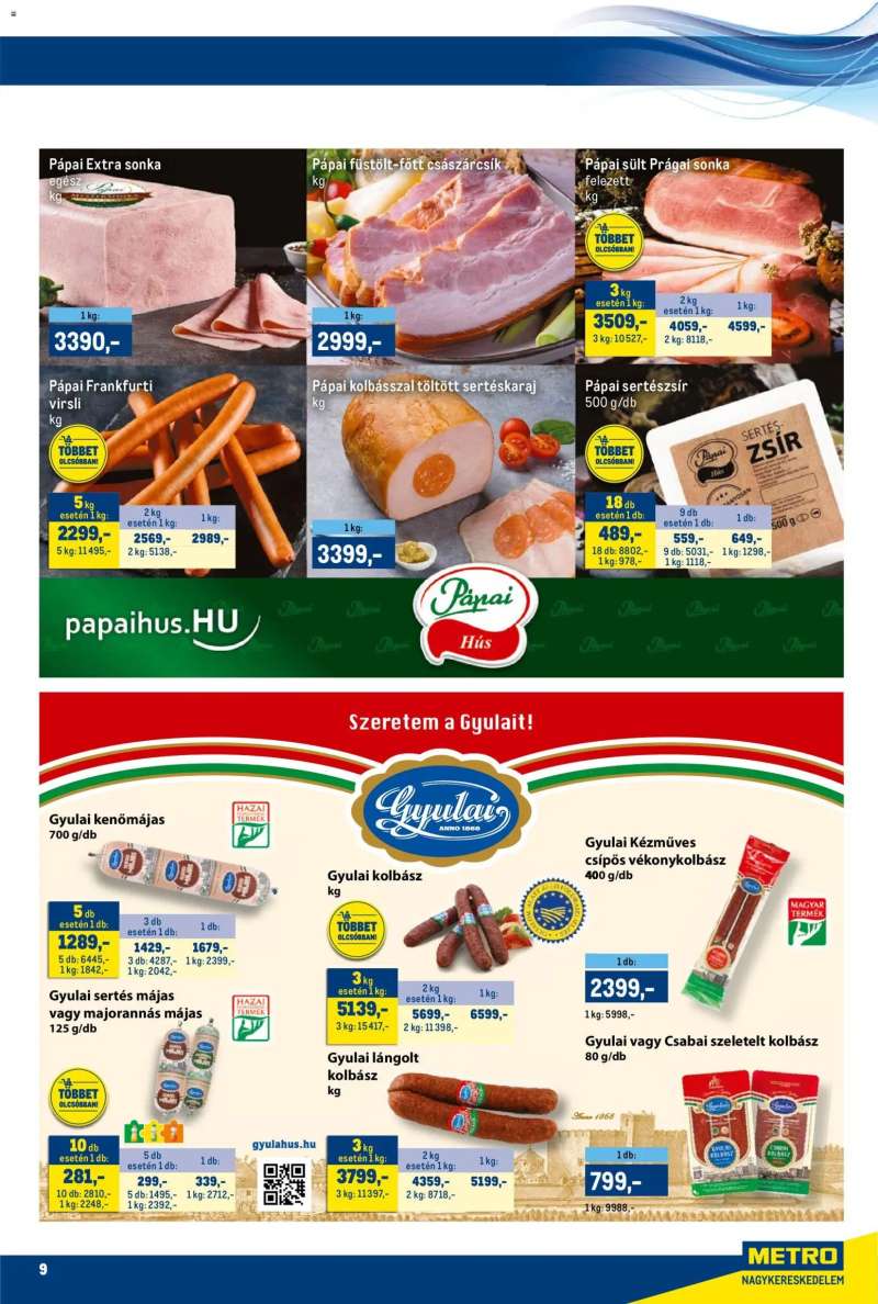 Metro Akciós újság Metro 9 oldal