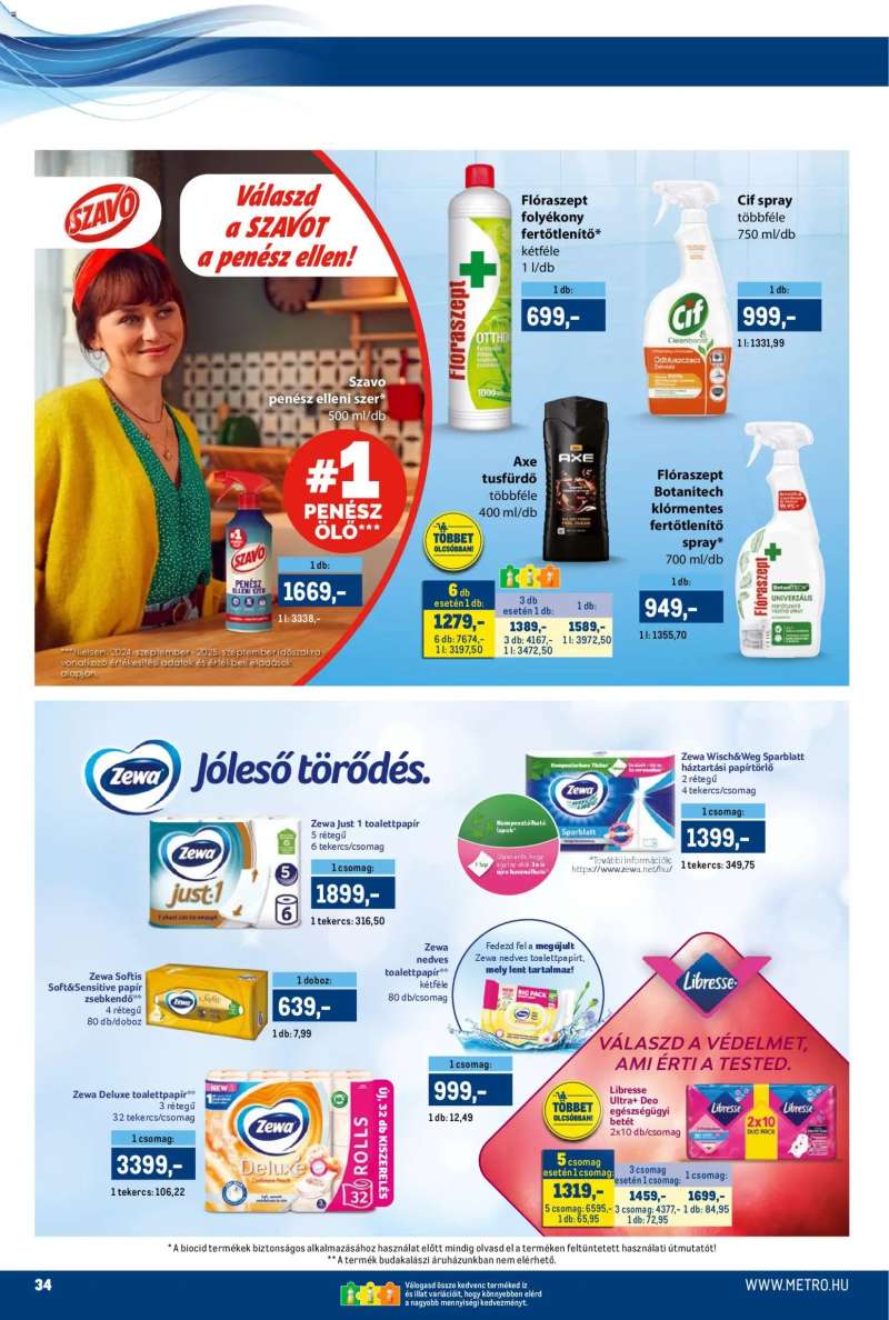 Metro Akciós újság Metro 34 oldal