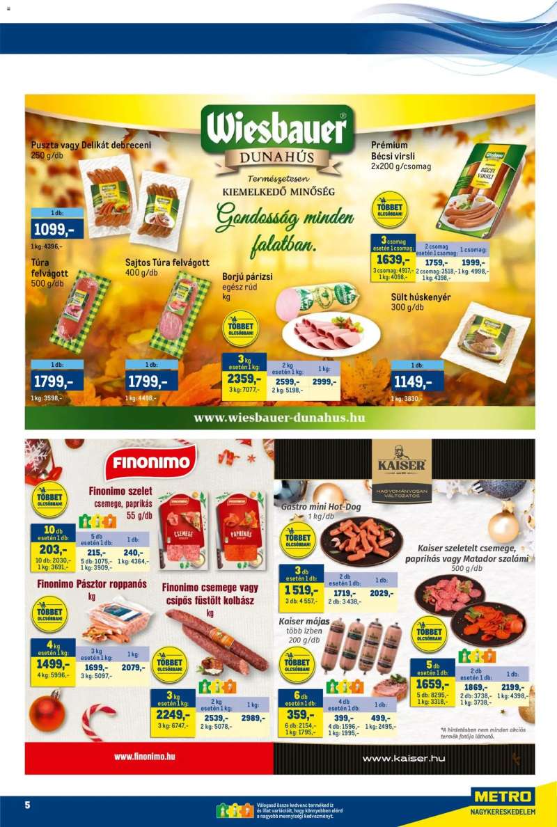 Metro Akciós újság Metro 5 oldal
