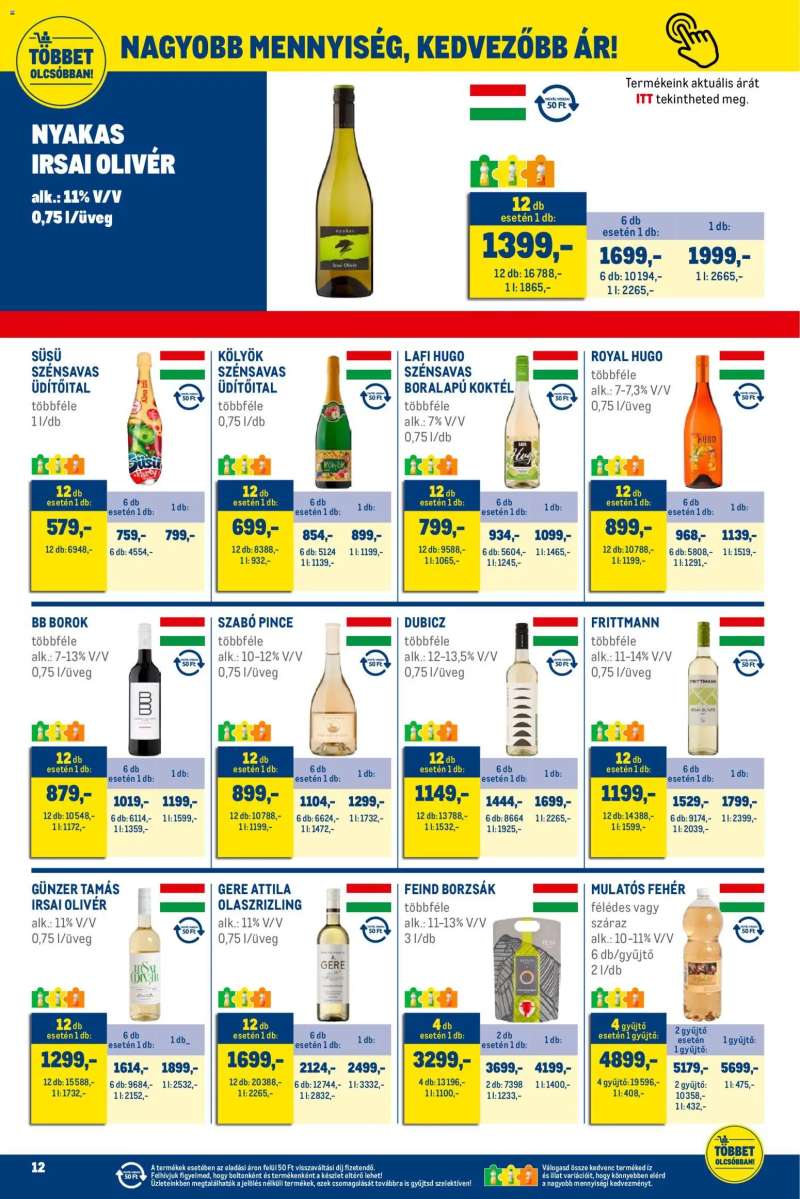 Metro Élelmiszer és Szezonális katalógus 2025/12 12 oldal