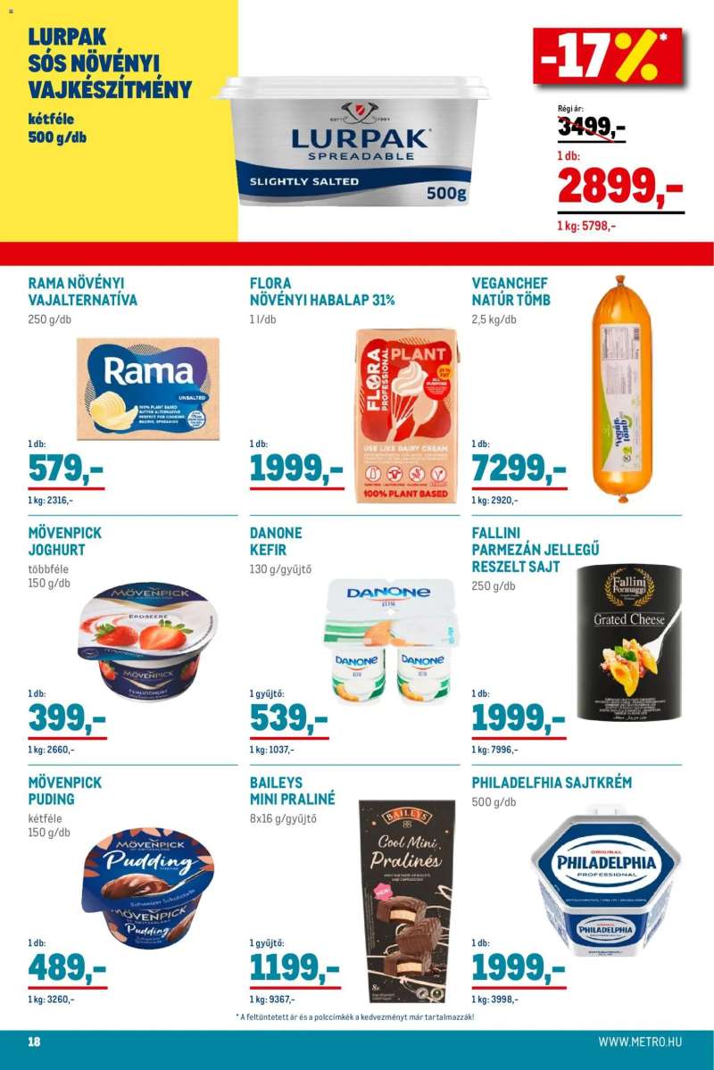 Metro Élelmiszer és Szezonális katalógus 2025/12 18 oldal