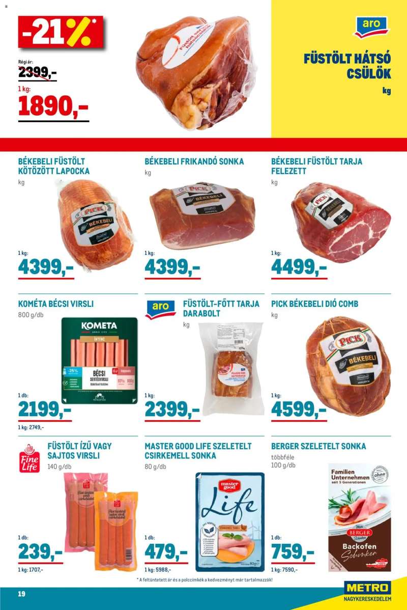 Metro Élelmiszer és Szezonális katalógus 2025/12 19 oldal