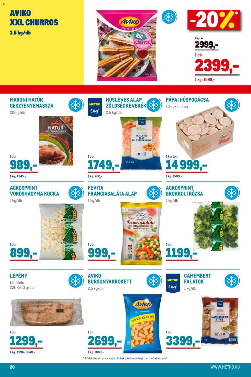 Metro Élelmiszer és Szezonális katalógus 2025/12 20 oldal