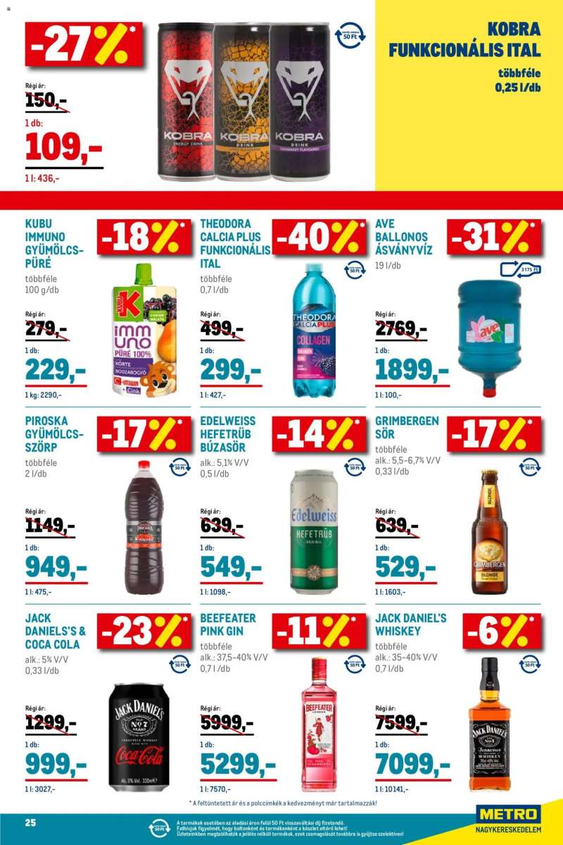 Metro Élelmiszer és Szezonális katalógus 2025/12 25 oldal