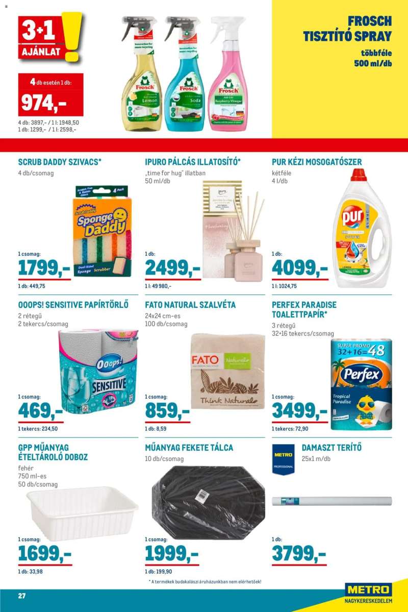 Metro Élelmiszer és Szezonális katalógus 2025/12 27 oldal