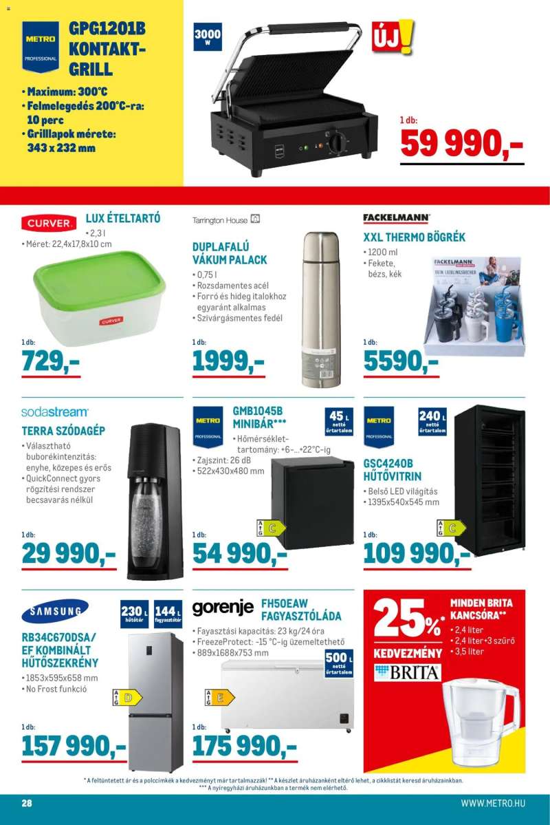 Metro Élelmiszer és Szezonális katalógus 2025/12 28 oldal