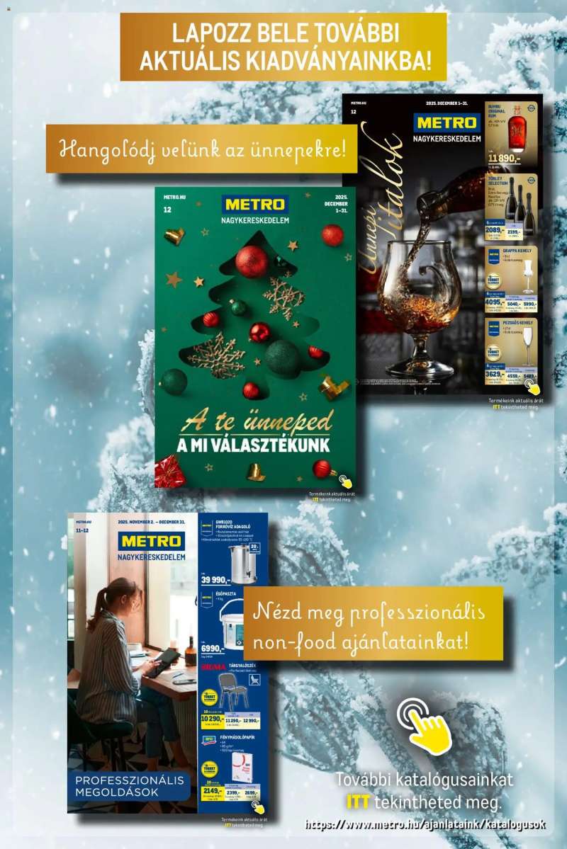 Metro Élelmiszer és Szezonális katalógus 2025/12 32 oldal