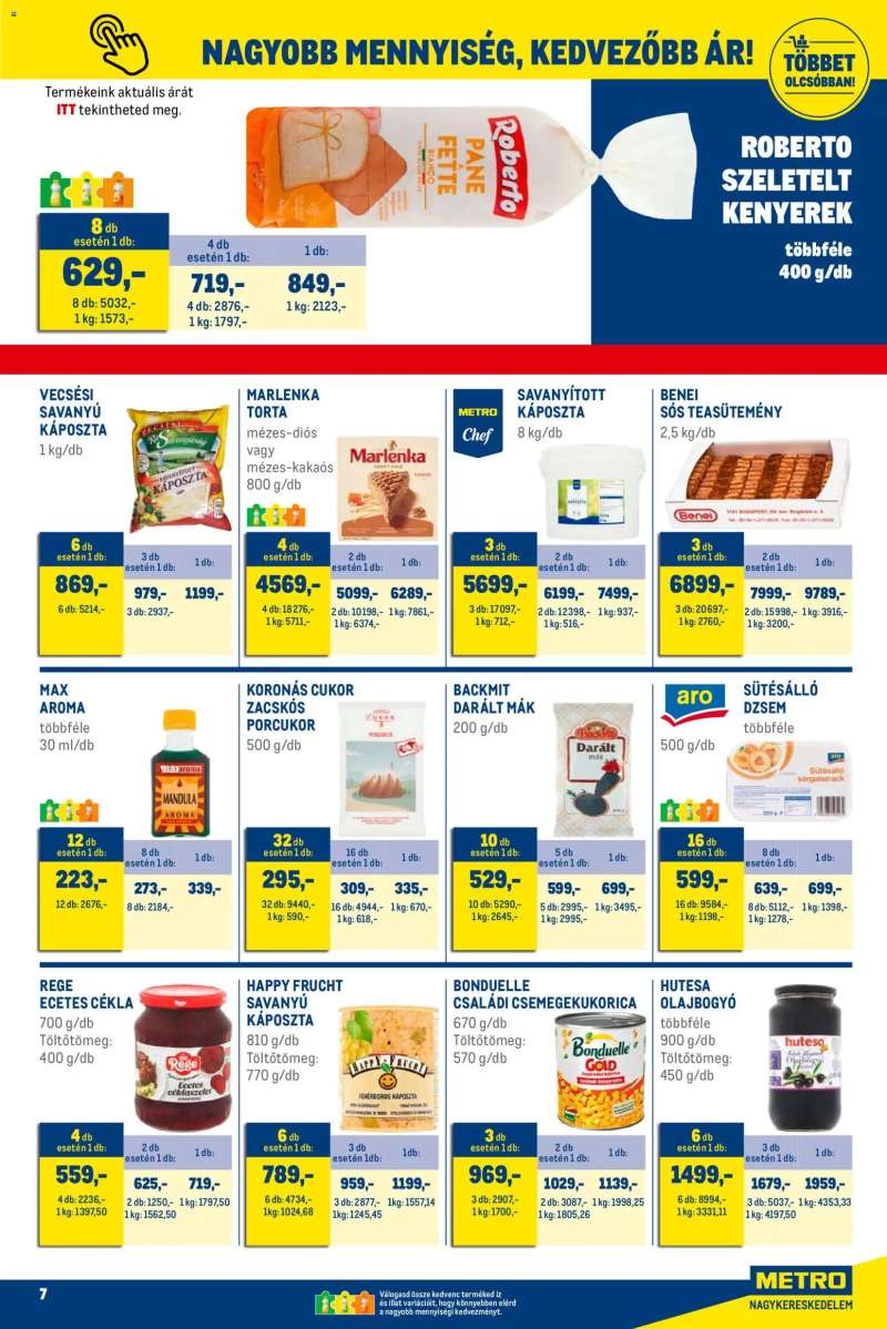 Metro Élelmiszer és Szezonális katalógus 2025/12 7 oldal