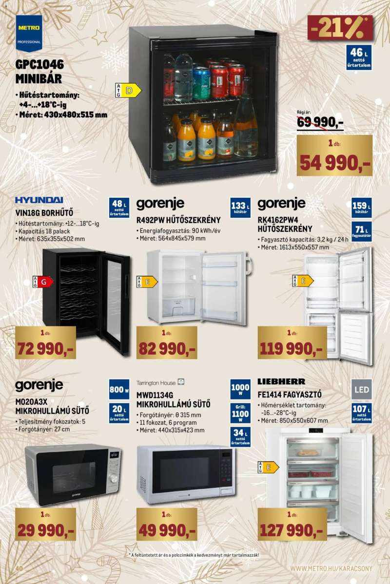 Metro Ünnepi katalógus 40 oldal