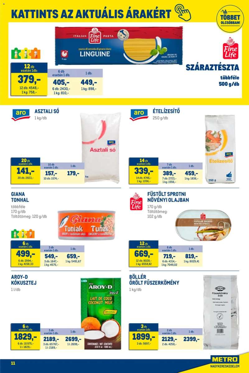 Metro Élelmiszer és Szezonális katalógus 2026/01 11 oldal