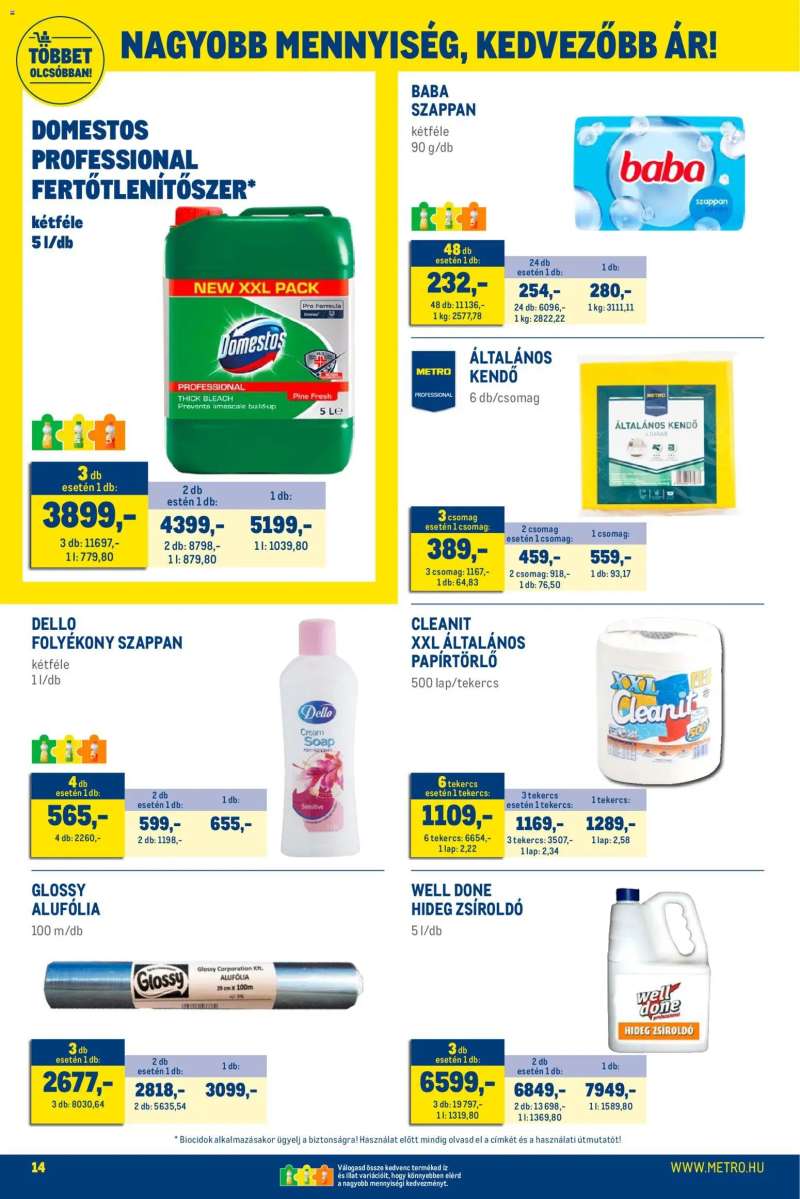 Metro Élelmiszer és Szezonális katalógus 2026/01 14 oldal