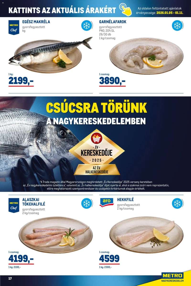 Metro Élelmiszer és Szezonális katalógus 2026/01 17 oldal