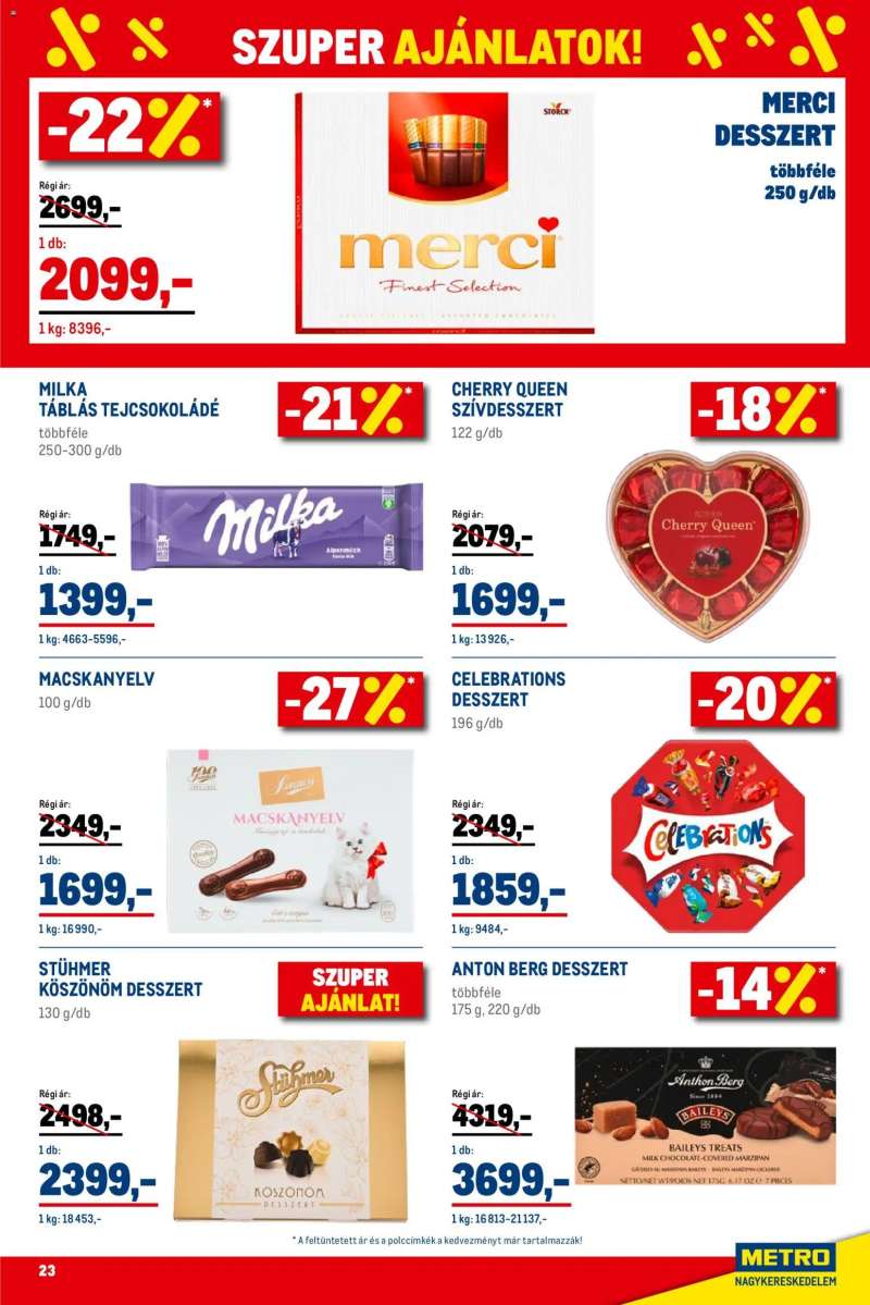 Metro Élelmiszer és Szezonális katalógus 2026/01 23 oldal