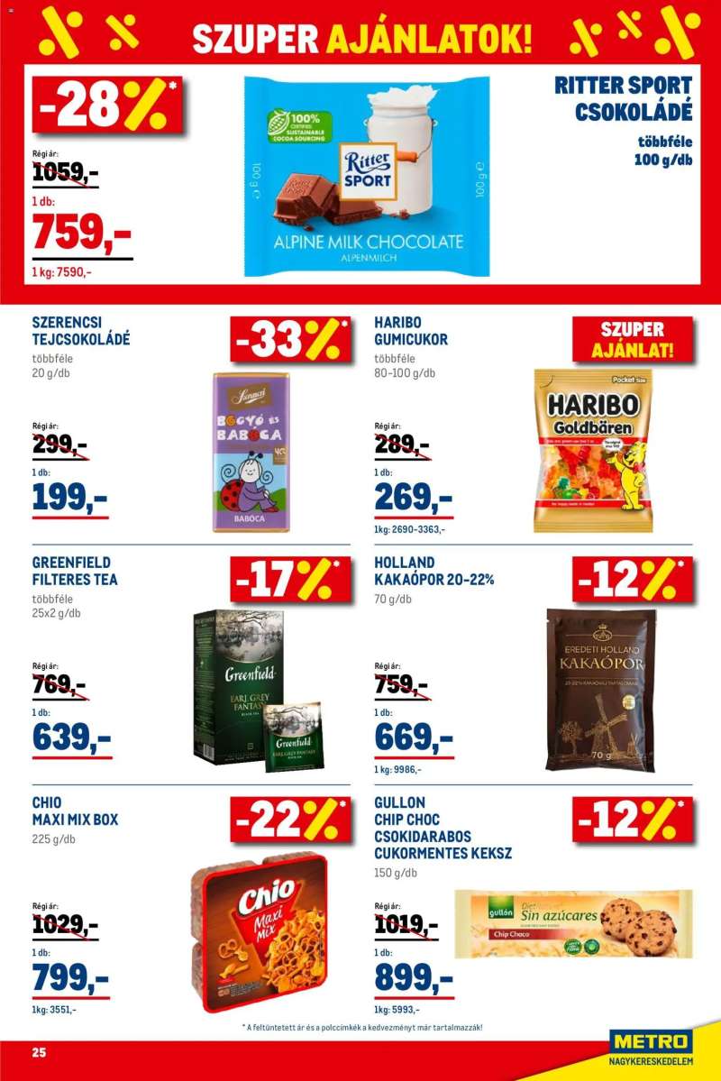 Metro Élelmiszer és Szezonális katalógus 2026/01 25 oldal