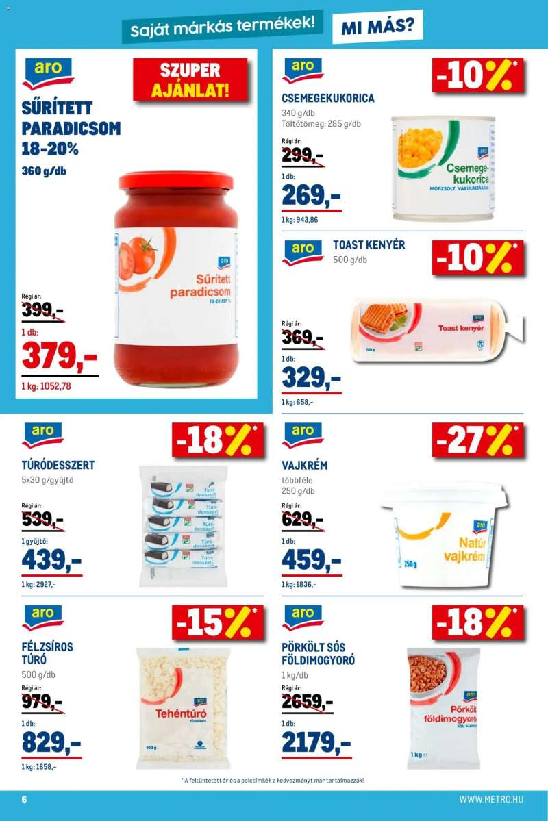 Metro Élelmiszer és Szezonális katalógus 2026/01 6 oldal