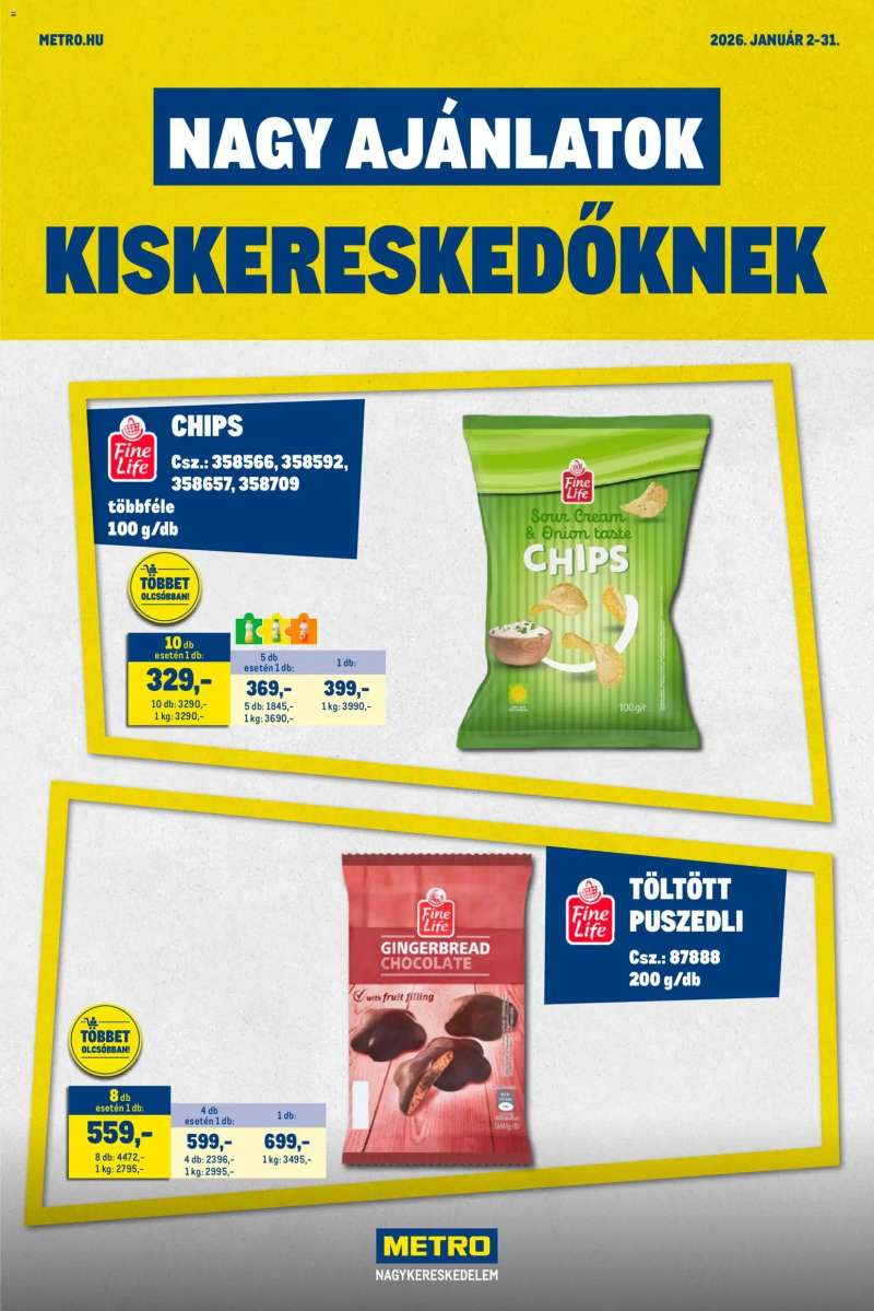 Metro Nagy Ajánlatok Kiskereskedőknek 1 oldal