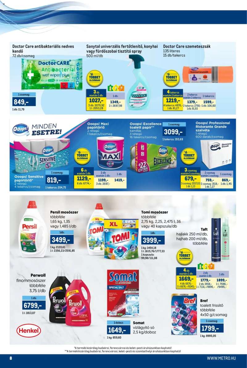 Metro Akciós újság Metro 8 oldal