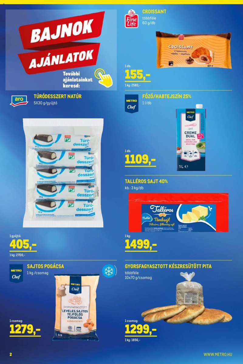Metro Élelmiszer és Szezonális katalógus 2026/02 2 oldal