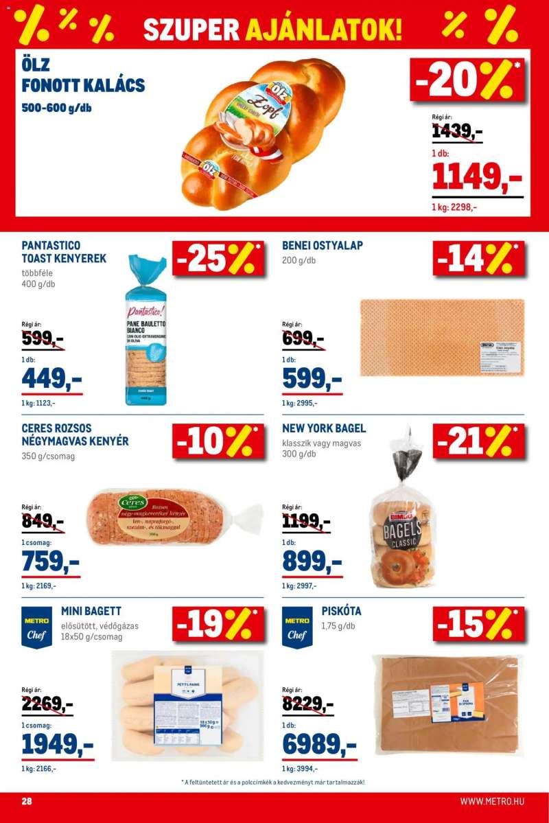 Metro Élelmiszer és Szezonális katalógus 2026/02 28 oldal