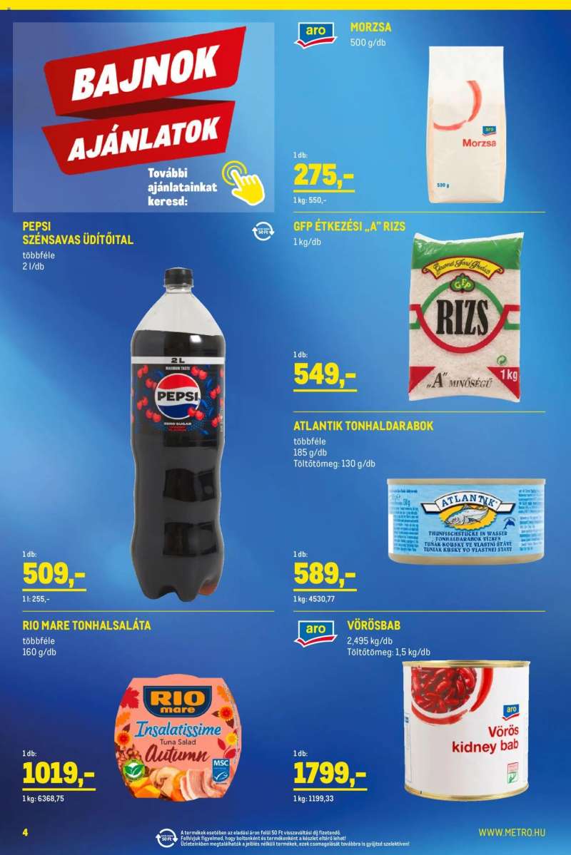 Metro Élelmiszer és Szezonális katalógus 2026/02 4 oldal