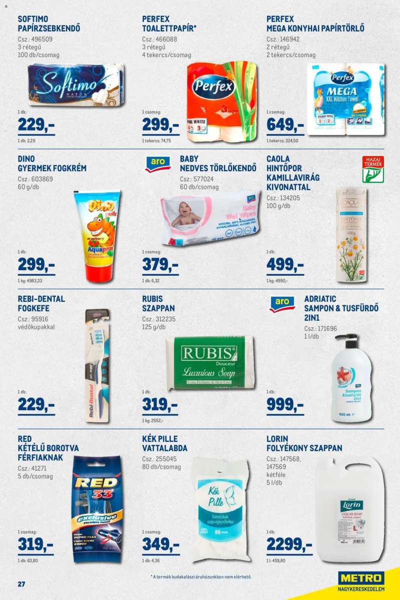 Metro Nagy Ajánlatok Kiskereskedőknek 27 oldal