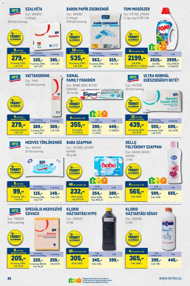 Metro Akciós újság Metro 26 oldal