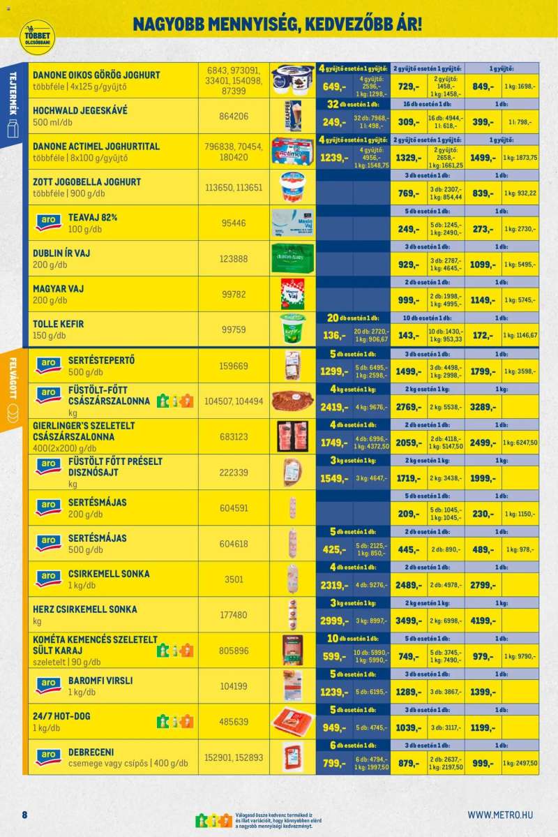 Metro Akciós újság Metro 8 oldal