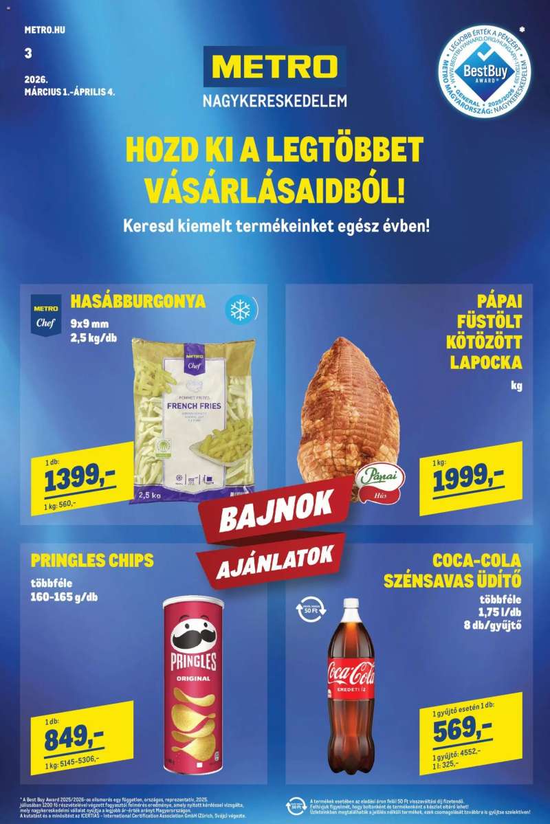 Metro Élelmiszer és Szezonális katalógus 2026/03 1 oldal