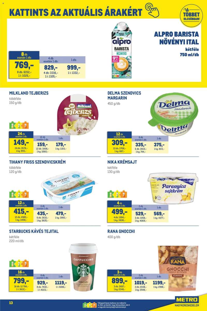 Metro Élelmiszer és Szezonális katalógus 2026/03 13 oldal
