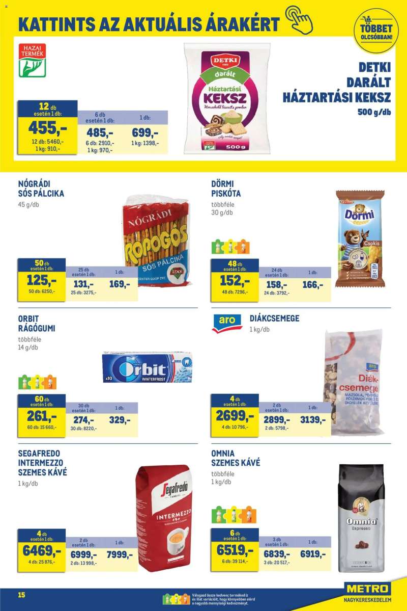 Metro Élelmiszer és Szezonális katalógus 2026/03 15 oldal