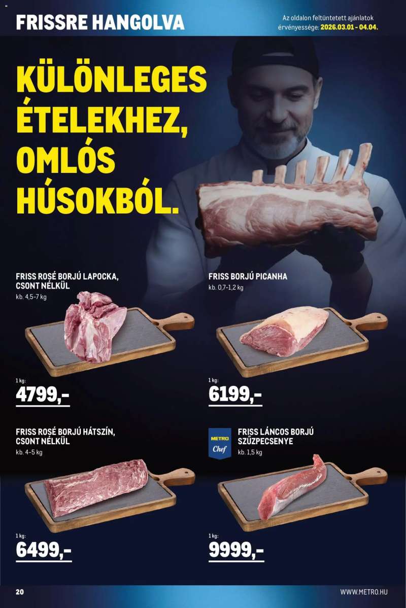 Metro Élelmiszer és Szezonális katalógus 2026/03 20 oldal