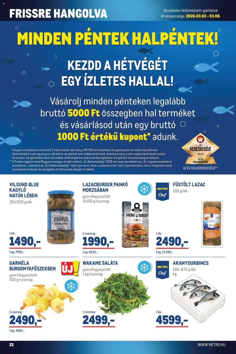 Metro Élelmiszer és Szezonális katalógus 2026/03 22 oldal