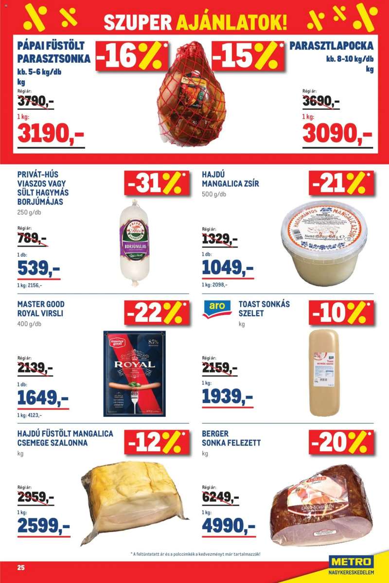 Metro Élelmiszer és Szezonális katalógus 2026/03 25 oldal