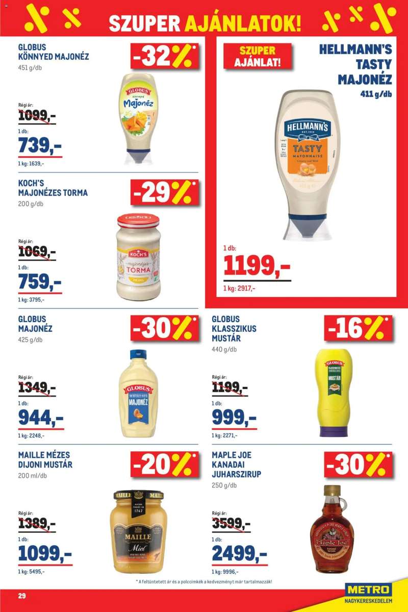 Metro Élelmiszer és Szezonális katalógus 2026/03 29 oldal