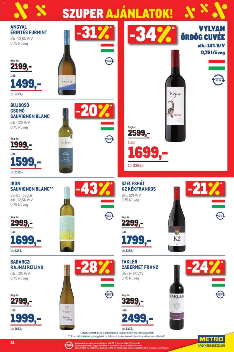 Metro Élelmiszer és Szezonális katalógus 2026/03 31 oldal