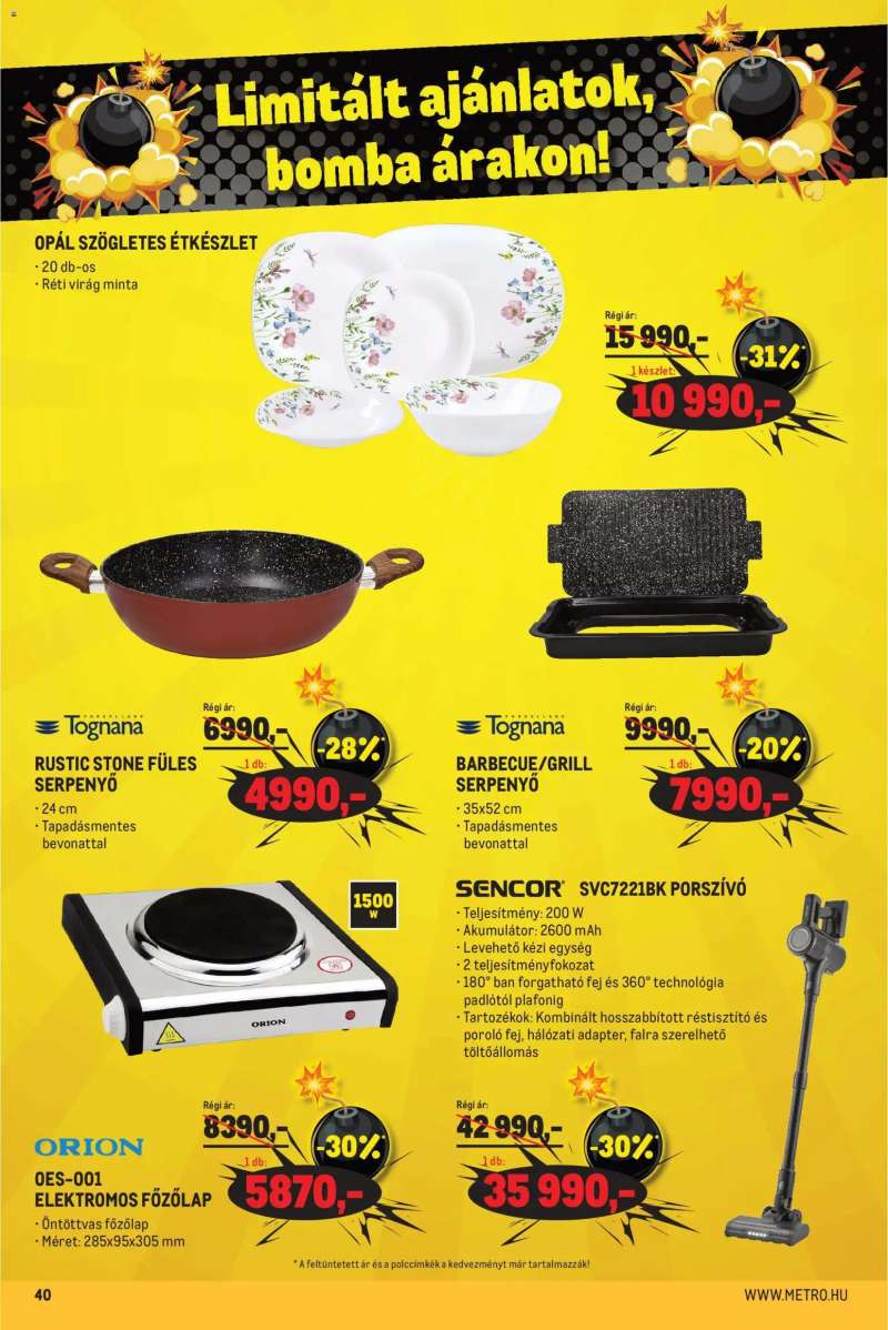 Metro Élelmiszer és Szezonális katalógus 2026/03 40 oldal