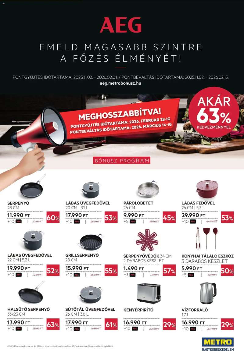 Metro Élelmiszer és Szezonális katalógus 2026/03 44 oldal