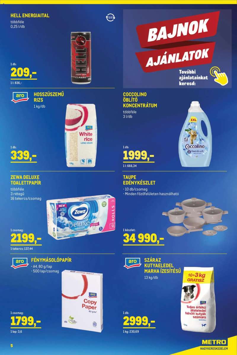 Metro Élelmiszer és Szezonális katalógus 2026/03 5 oldal