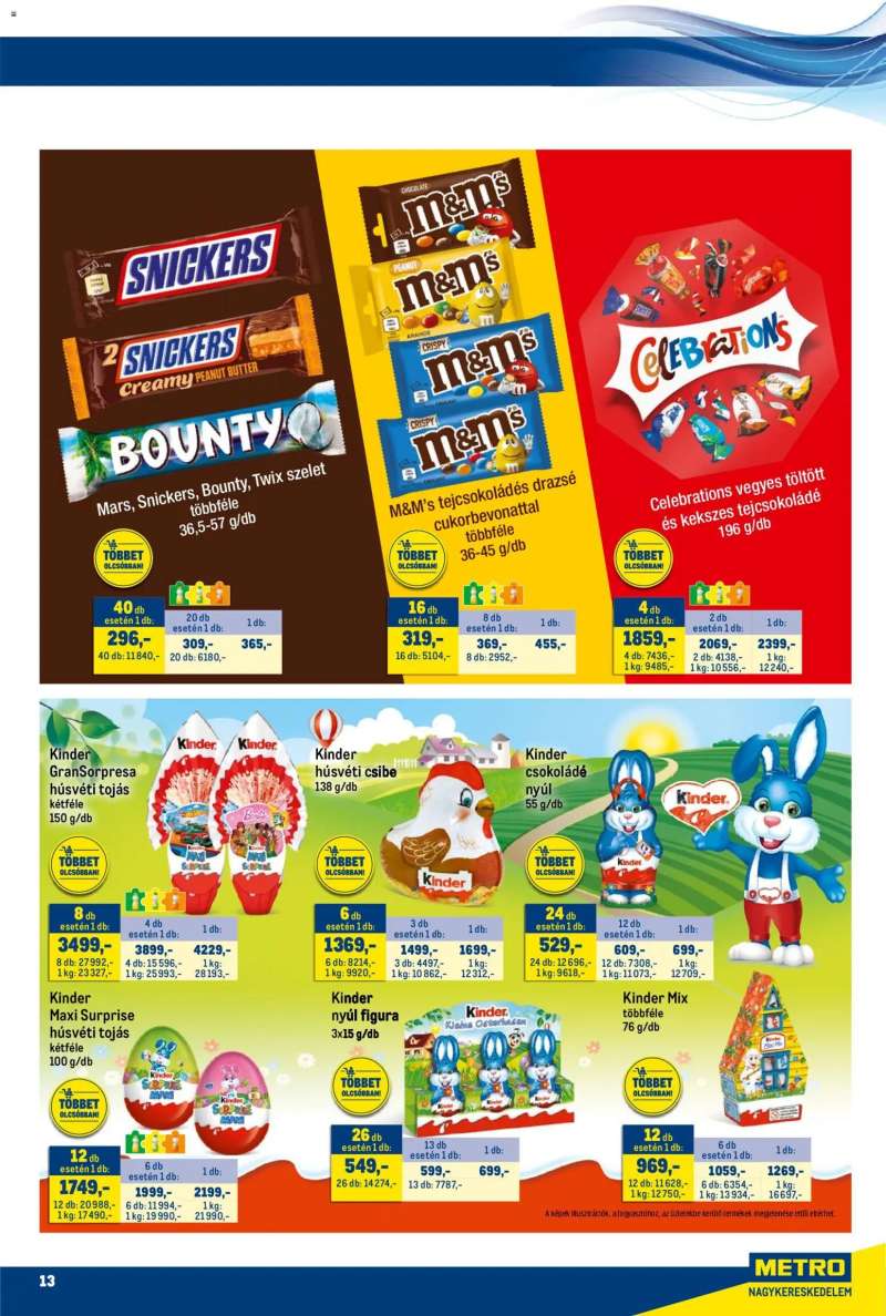 Metro Metro akciós újság 13 oldal