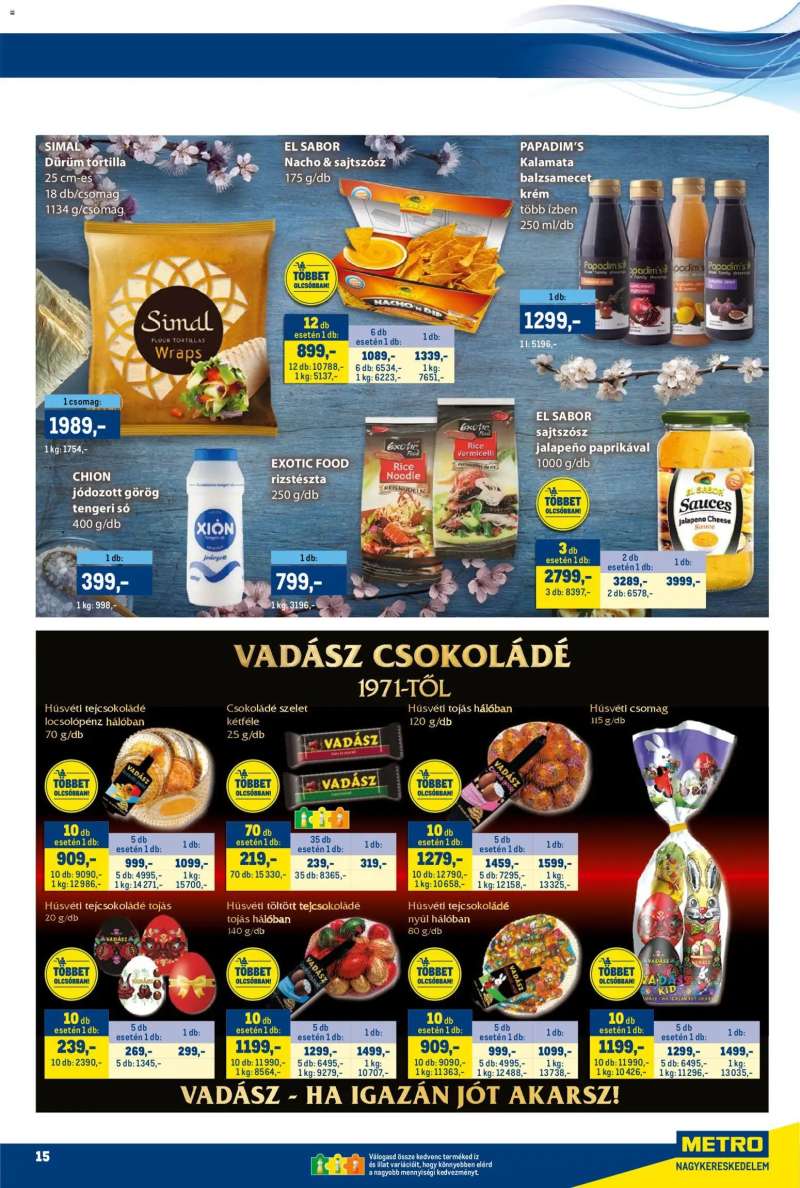 Metro Metro akciós újság 15 oldal