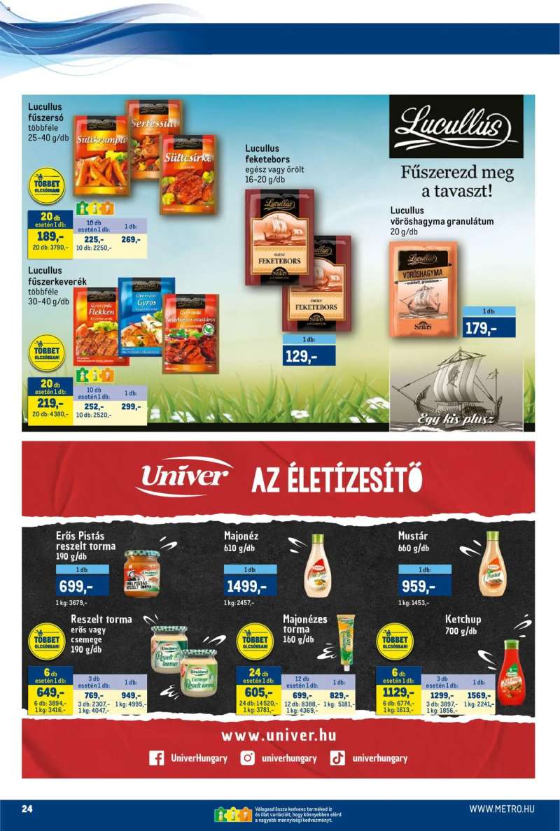 Metro Metro akciós újság 24 oldal