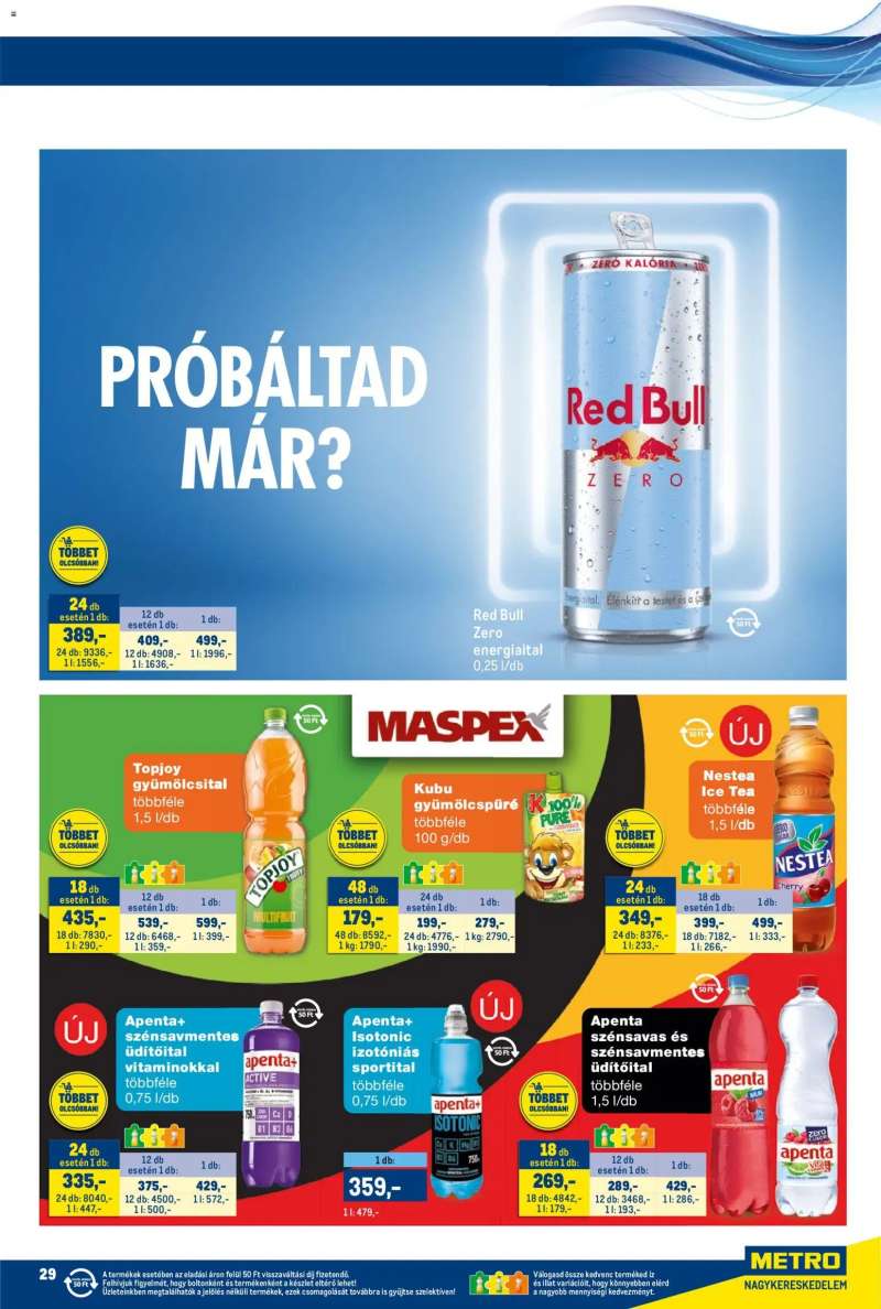 Metro Metro akciós újság 29 oldal