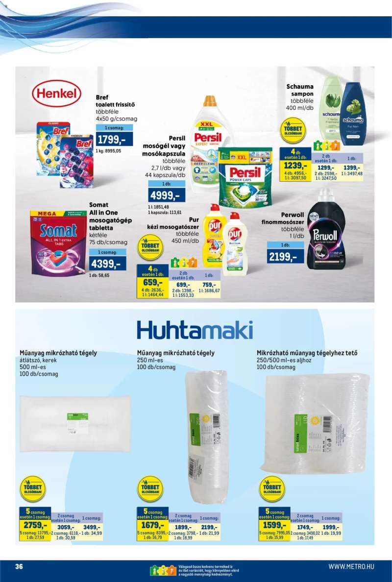Metro Metro akciós újság 36 oldal
